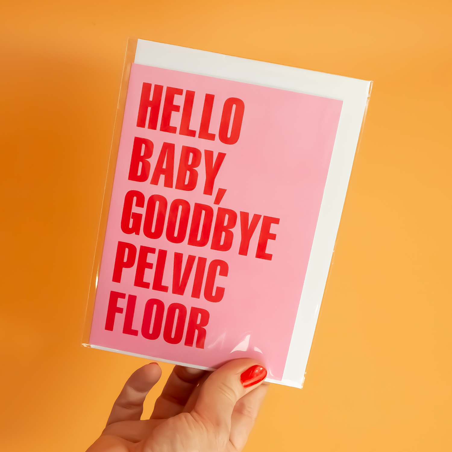 Hello Baby Goodbye Pelvic Floor Card