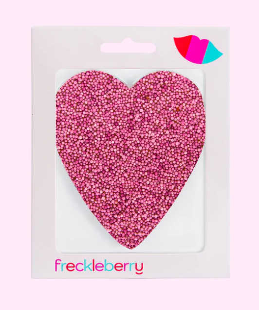 Pink Chocolate Freckle Heart