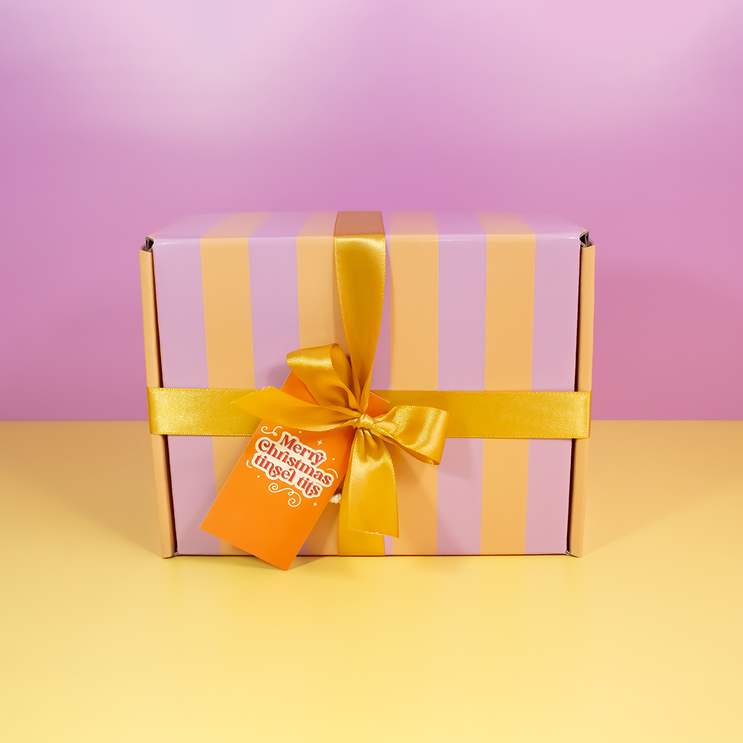 Tinsel Tits Christmas Gift Tag