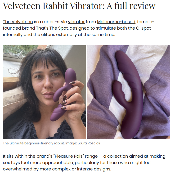 Velveteen Dual Stimulation Silicone Rabbit Vibrator | That's The Spot That's The Spot Velveteen Dual Stimulation Silicone Rabbit Vibrator | That's The Spot That's The Spot
