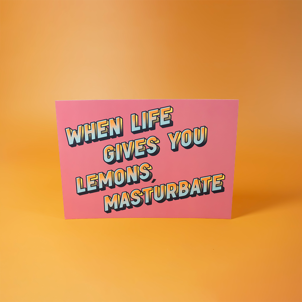 When Life Gives You Lemons Postcard